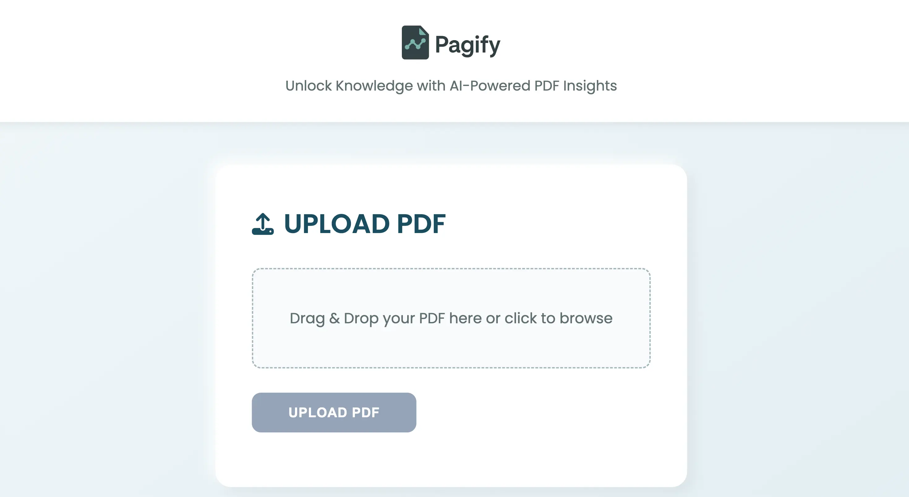 Pagify project screenshot